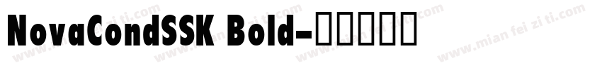 NovaCondSSK Bold字体转换